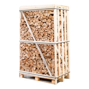 Hele pallet ovengedroogd gekloofd beuken haardhout zonder schors 25cm