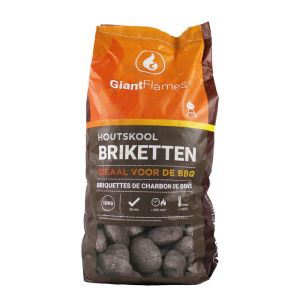 Giant Flames BBQ houtskool briketten zak 10kg