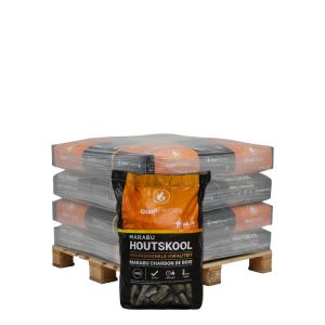 Halve pallet Giant Flames Marabu houtskool 20 x 10kg (200kg)