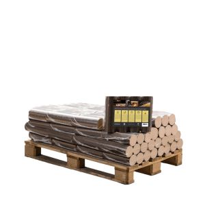 Ronde beuk briketten 15 pakken x 10kg (150kg)