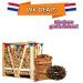 Halve pallet haardhout naar keuze + 2 zakken aanmaakhout of oranje feestverlichting - Keuze gratis product