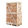 Hele pallet ovengedroogd gekloofd beuken haardhout zonder schors 25cm