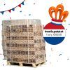 2 hele pallets houtbriketten naar keuze + gratis Koningsdagpakket t.w.v. €61,50