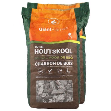 20 x 10kg Giant Flames houtskool 10kg main product photo