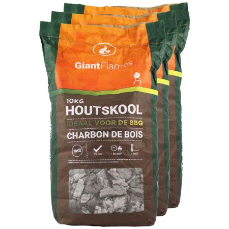 48 x 10kg Giant Flames houtskool 10kg main product photo