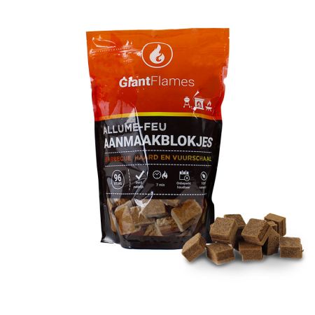 Giant Flames aanmaakblokjes zak 96 stuks main product photo