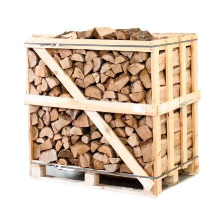 Halve pallet ovengedroogd gekloofd eiken haardhout 25cm main product photo