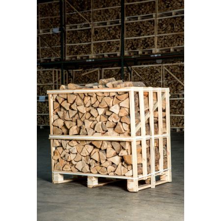 Halve pallet ovengedroogd essen haardhout