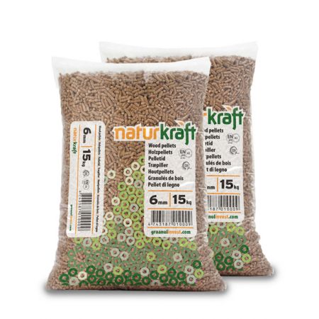 Naturkraft Pellets DIN+ & ENplus A1 à 15 kg 34 zakken (510 kg) main product photo