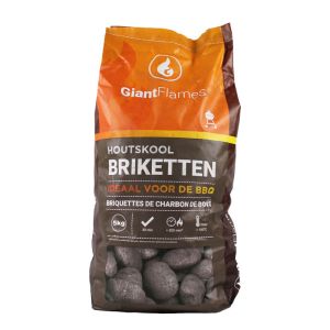 Giant Flames BBQ houtskool briketten zak 5kg