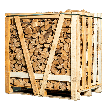Halve pallet ovengedroogd essen haardhout